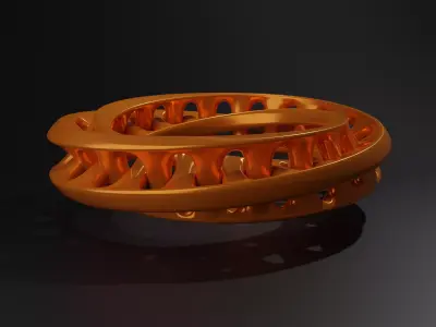 a normal golden ring for basic show 3D print model