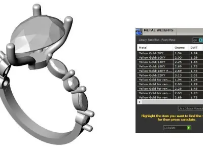 Jewelry ring 408 3D print model