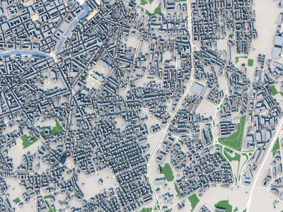 Livorno City Italy 3D model