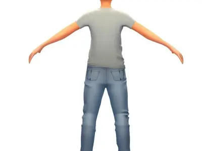 Cartoon High Poly Subdivision Avatar 010 Low-poly 3D model