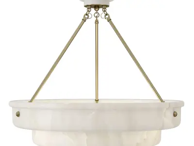 Chameleon home Alabaster Stepped Large Low-poly 3D model