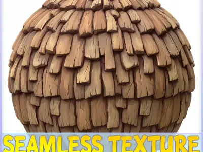 Stylized Roof Seamless Texture Texture 10