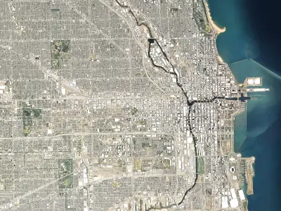 Cityscape Chicago USA 3D model