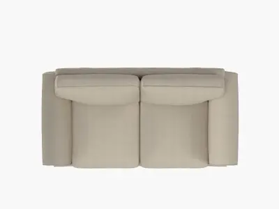 Ektorp 2 seat sofa kilanda light beige PBR  3D model