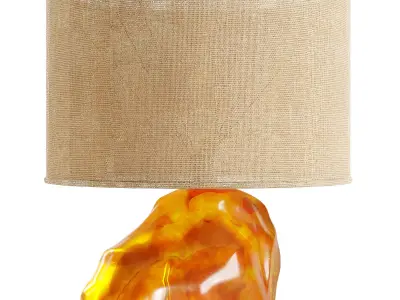 21st gallery Nicolas Aubagnac Pair of Ambra Lamps 3D model