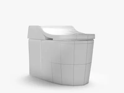 Toilet samsung smart Low-poly 3D model