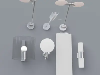 Wall Lamps Set  3D model