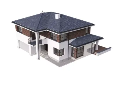 Villa 02 House Cottage 3D model