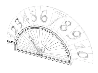 Fancy Elevator Mechanical Level Signal 3D model