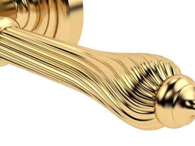Giselle Door Handle Brass  3D model