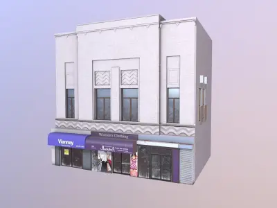 House building Low-poly 3D model purchase