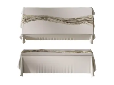 Set of tablecloths 3D model