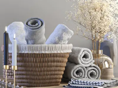 bathroom accessories 08 3D model