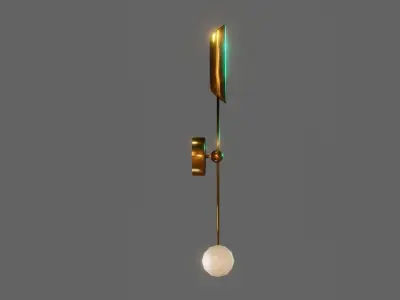 Fancy side wall Lamp Low-poly 3D model