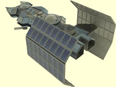 Antonov An - 800 Spaceship  Low-poly 3D model