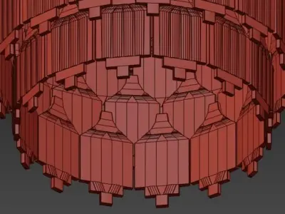 Gorgeous elegant chandelier 3D model