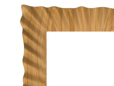 Carved picture frame STL 3D model 138
