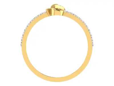 Women Ring Render 3dm STL OBJ FBX  3D print model
