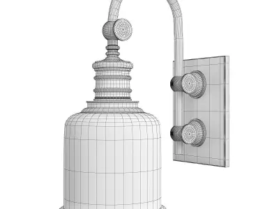  Keswick Sconce Low-poly 3D model