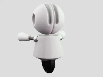 robot with big eyes 3D model