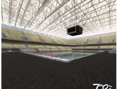 INDOOR OLIMPIC POOL II 3D model