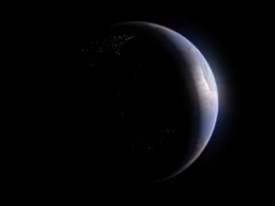 Earth 3dModel from spacecraft - 3D model