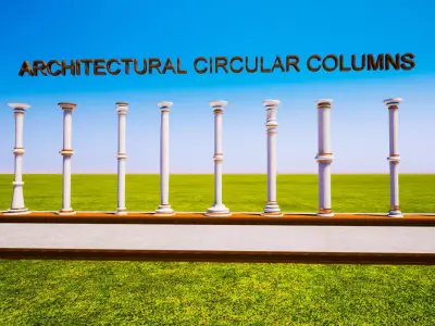 Architectural columns Free 3D model