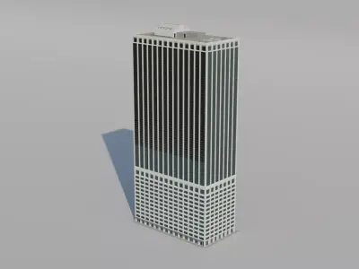 NYC 55 Water Street Low-poly 3D model