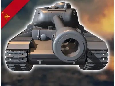 KV-122 - Soviet army WW2 Second World East front Ostfront RPG Mi 3D print model V1