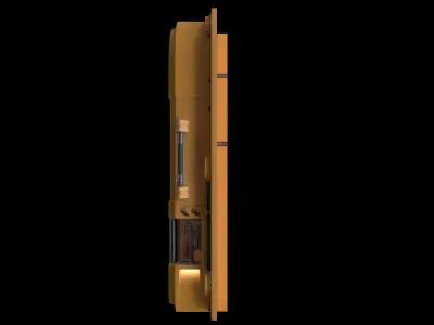 Gate Scifi PBR Low Poly Low-poly 3D model