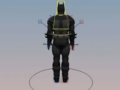 Batman Injustice God Among Us Rigged Low-poly 3D model