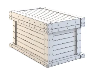 Wooden Chest 3D model