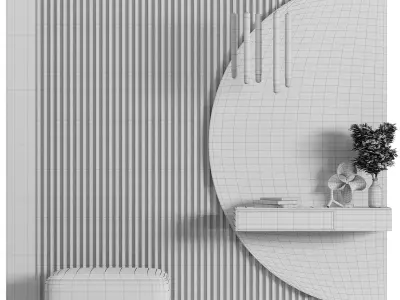 Hallway set N2 3D model