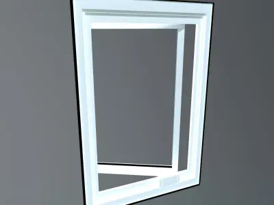 Real Dimension Casement Window Free low-poly 3D model