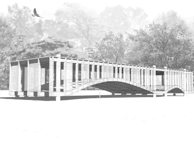 Modern Multipurpose Outdoor Space - Pavillion 3D model