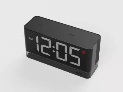 BC27 BRAUN LED DIGITAL ALARM CLOCK 3D model