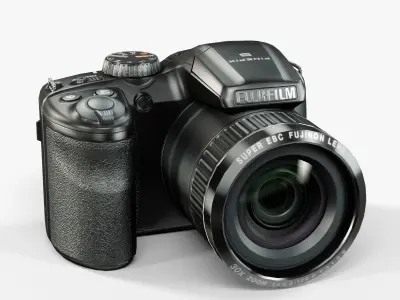 Fujifilm FinePix S4800 bridge digital camera Low-poly 3D model