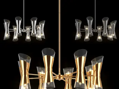 817 Strato Lightstar Collection of Modern Lamps 3D Model Pack