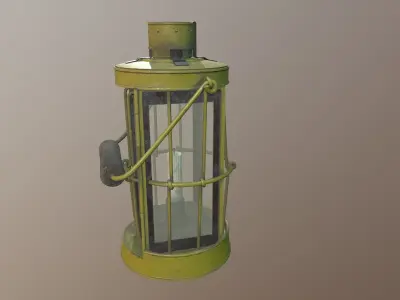 Lamp asset Low-poly 3D model