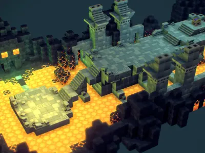 Cube World Bundle - Proto Series Low-poly 3D model