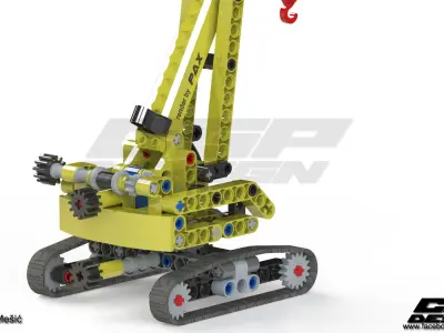 CGPdesign academyLEGO crane- design by Amila Mesic Free 3D model