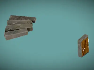 Village Stuff Pack Low-poly 3D model