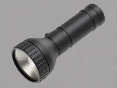 Flash light 3d model Low-poly 3D model