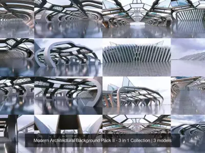 Modern Architectural Background Pack II - 3 in 1 Collection