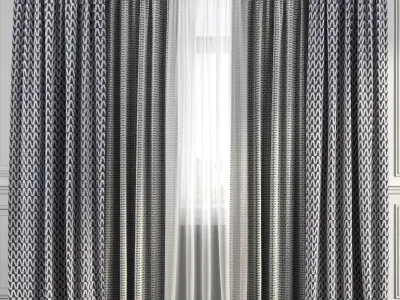 Curtain Set 227 3D model