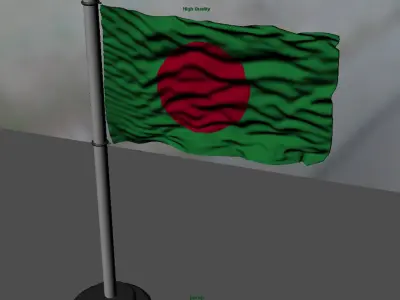 Bangladesh Flag 3D model