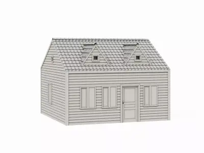 Simple Procedural House 3D model