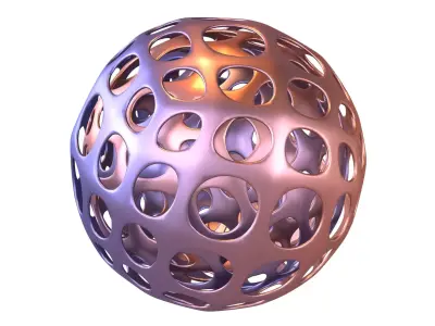 Abstract Sphere Ball v2 004 3D model