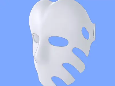  Black Mask Free low-poly 3D model