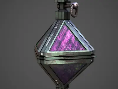 Sci-Fi Granade Low-poly 3D model